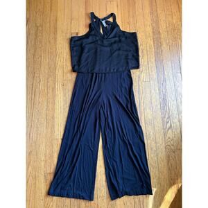 Sweaty Betty Jumpsuit Womens Medium Black Wide Leg Sleeveless Racerback SB4849